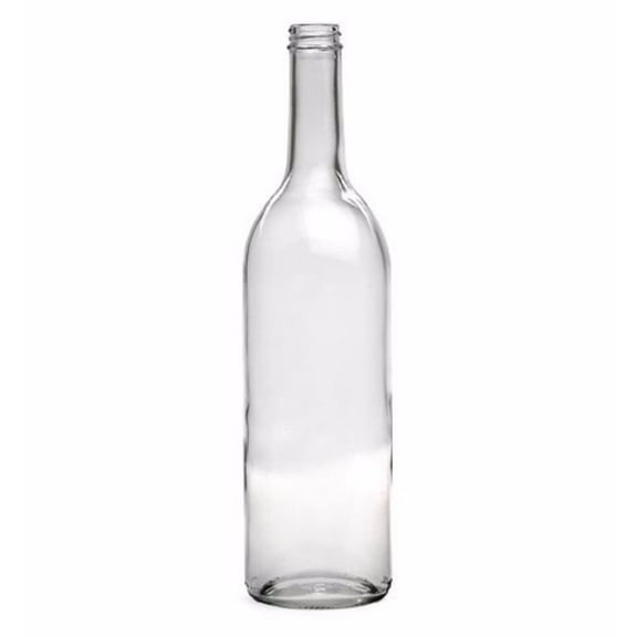 750 Ml Clear Wine Bottles, Screw Cap Finish