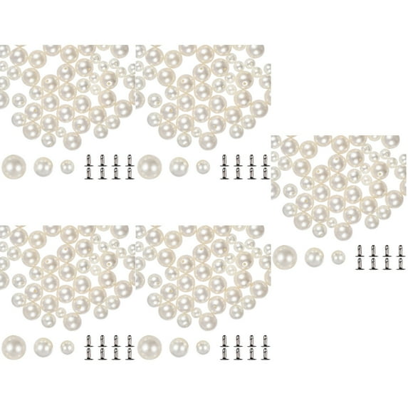 FENGGUIQU Rivets for Fabric Assorted Color Imitation Pearls for DIY Crafts