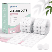 750 Pairs Sticky Back Dots, Round Hook and Loop Dots Self Adhesive, White Velcro Circles 0.8in, Bulk Sticky Dots for Classroom, Arts & Crafts, Home & Office Organization
