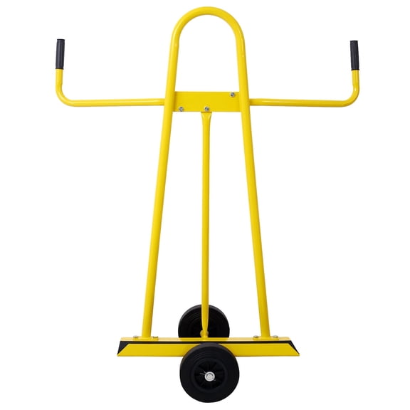 750 lbs Capacity Steel Panel Cart for Drywall, Panel Dolly with 7.5in Brake Wheels, Yellow