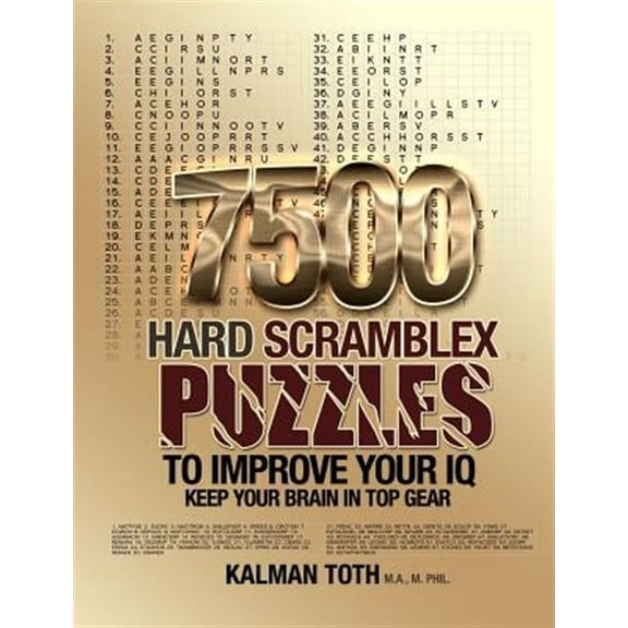 7500 Hard Scramblex Puzzles to Improve Your IQ