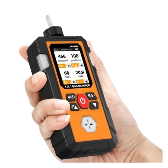 7500D Gas Detector O2 Ex H2S CO Professional Oxygen Combustible Gas Hydrogen Sulfide Carbon Monoxide Gas Analyzer