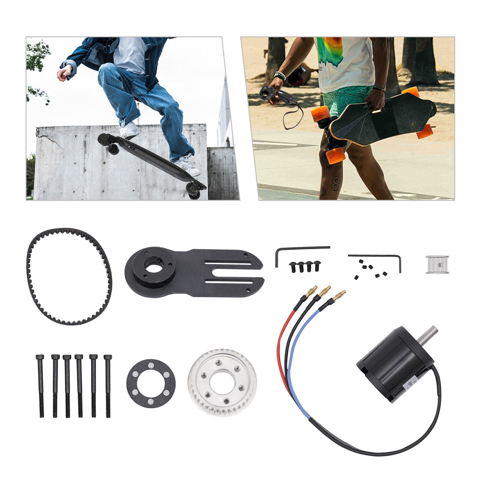 7500RPM Electric Skateboard Motor Kit Skateboard Pulleys Kit 5065