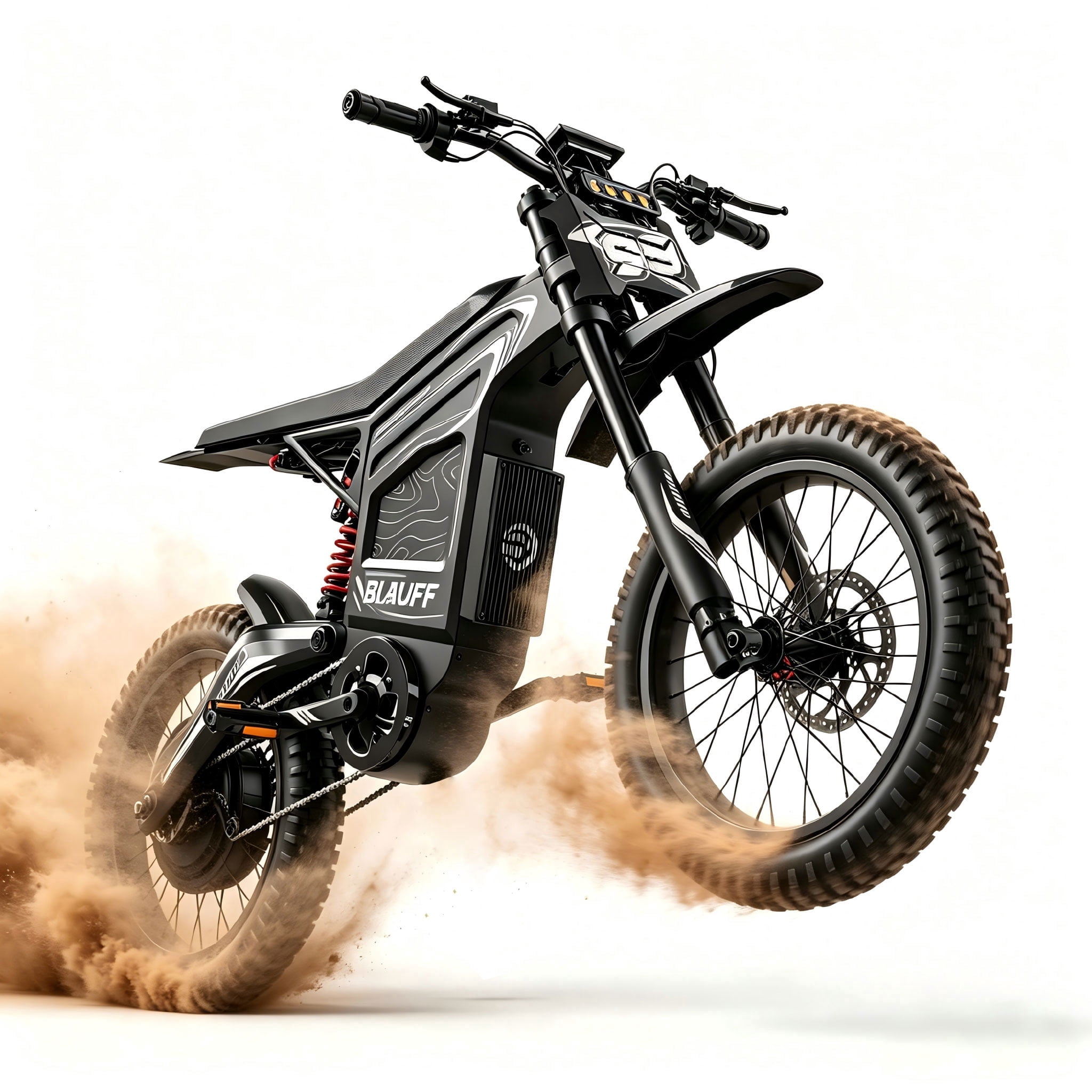 7500W Electric Dirt Bike for Adults, 50MPH, 50° Climbing, Up to 75 Miles Mountain Bike, 72V 30Ah Removable Battery, 19"/17" Fat Tires, for Snow, Mountains, Off-Road, UL2849.