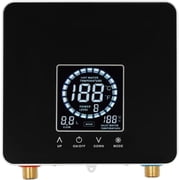 7500W Instant Electric Tankless Water Heater, Wall Mounted Instant Hot Water Heater, 2 Modes, Touch & Remote Control, Anti-dry Burn Protection 86-131 F Black