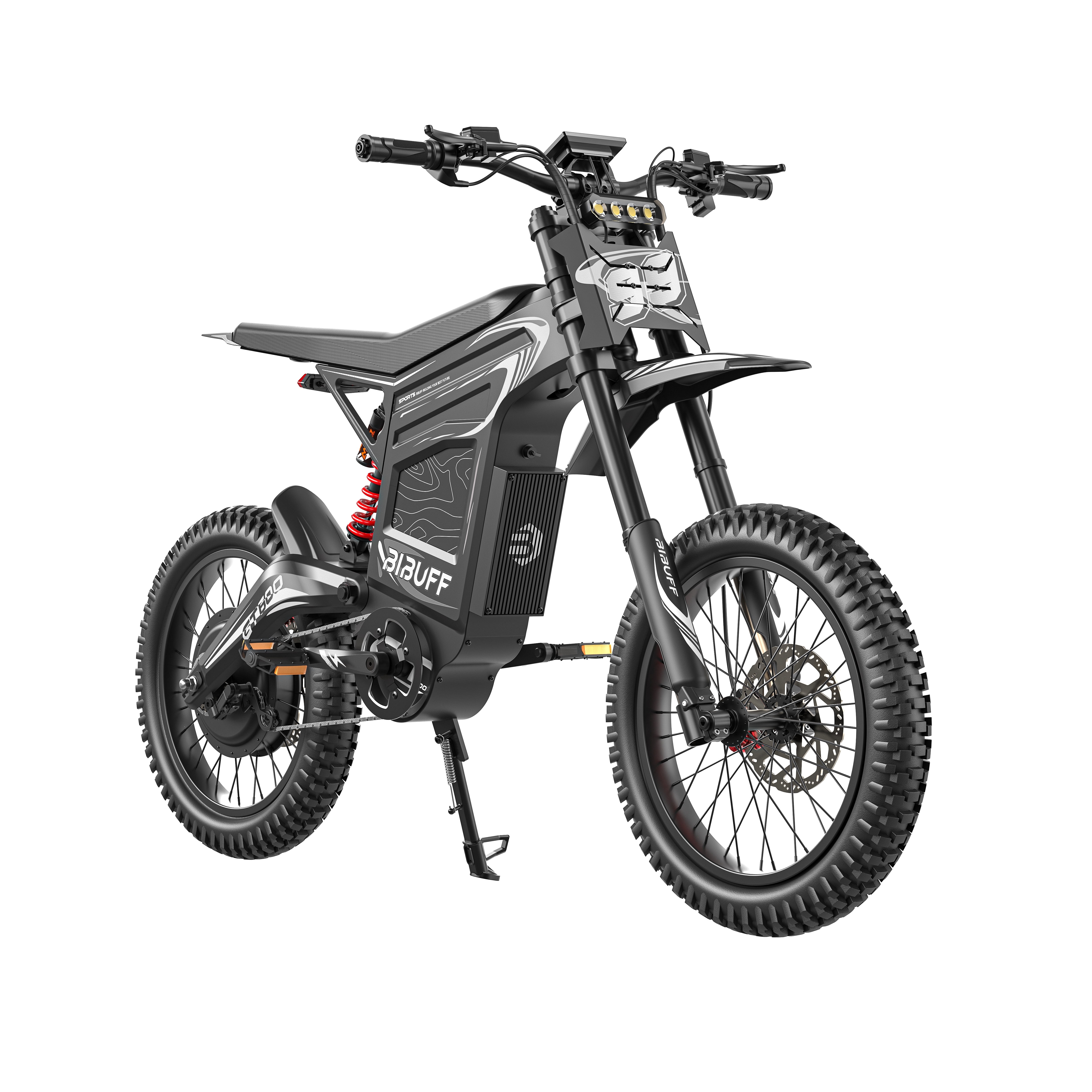 7500W(Peak) Motor Electric Dirt Bike for Adult, 72V30AH Battery Electric Motorcycle, 50MPH Speed Electric Bicycle, 19x2'' Full Suspension/Hydraulic Brake