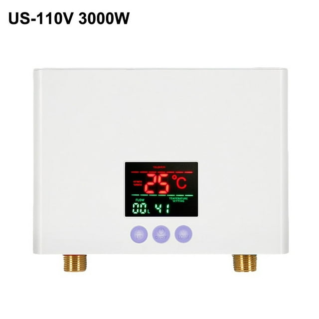7500W Tankless Hot Water Heater Shower Electric Portable Instant Boiler