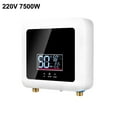 7500W Tankless Hot Water Heater Shower Electric Portable Instant Boiler