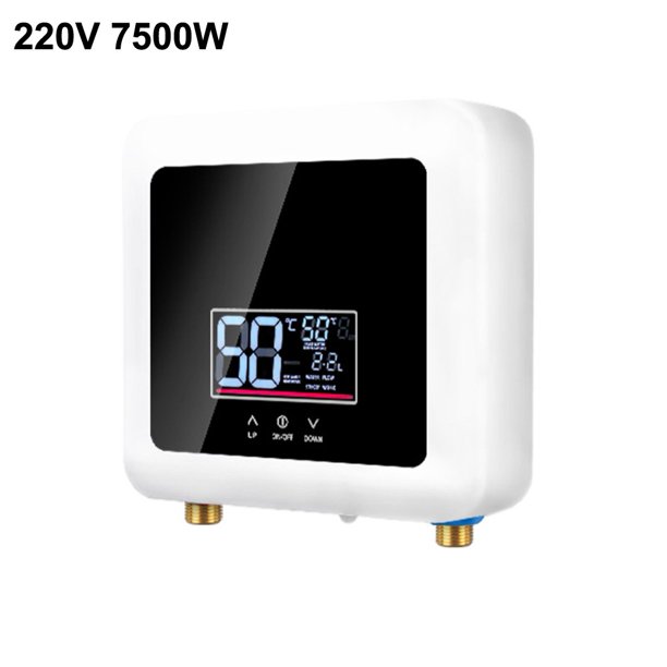 7500W Tankless Hot Water Heater Shower Electric Portable Instant Boiler