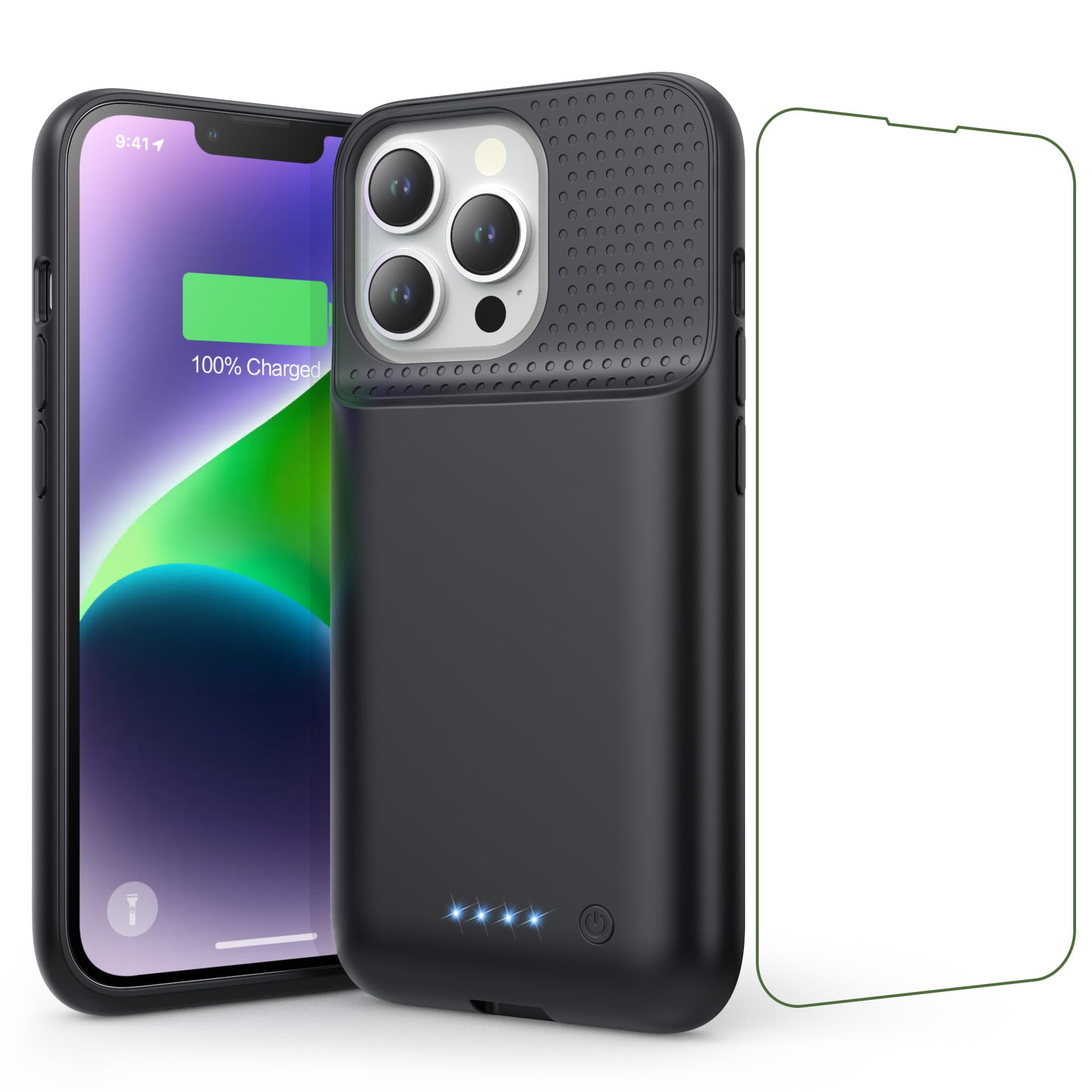 7500mAh Battery Case for iPhone 13/13Pro/14 (6.1 Inch) Portable