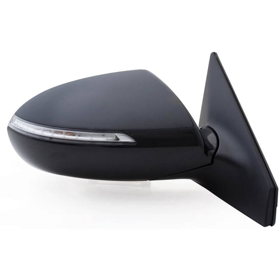 75017K - Fit System Passenger Side Mirror for 11-16 Kia Sportage, w/ turn signal, w/o power folding, black PTM, foldaway, Power