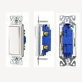 thumbnail image 1 of 7501W - AC SWITCH ROCKER 15A 1P1T ON-OFF DECORA INSERT 120V/277V WHITE, 1 of 1