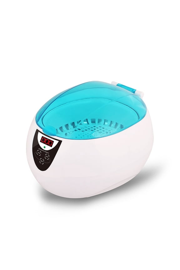 750ML Home Ultrasonic Cleaner Proffesional Jewelry Cleaners 5 Timers Glasses Watches Denture Keys Razor Brush Cleaning Machine ,Strong Cleaning