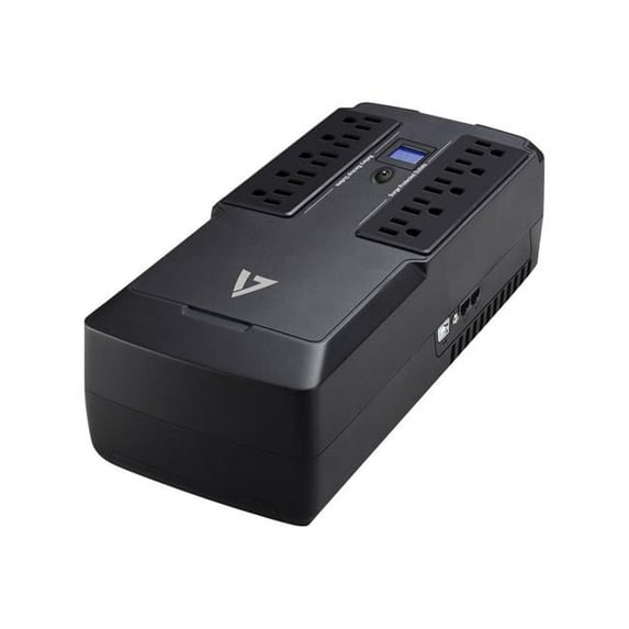 750VA Desktop External UPS with 10 Out 5 UPS Plus 5 Surge 120V USB RJ45