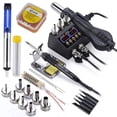 thumbnail image 1 of 750W 2-in-1 LCD Digital Soldering Station Kit, Hot Air Rework and Soldering Iron Repair Welding Tools, 1 of 8