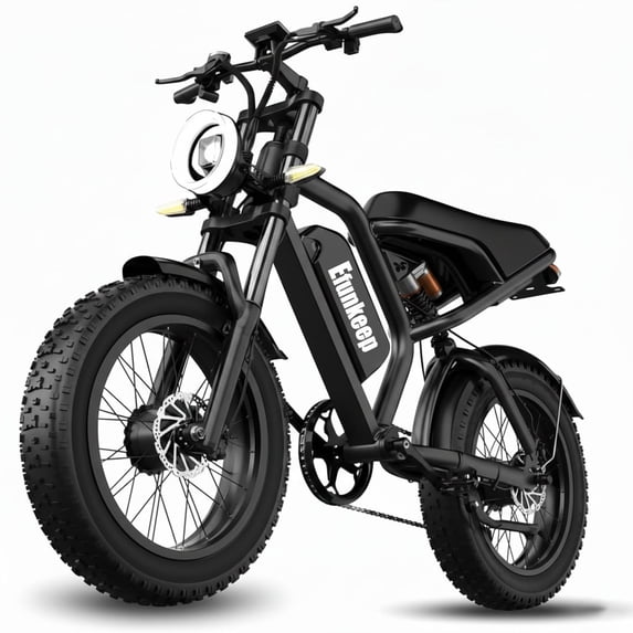 750W Dual Motor Electric Bike, 48V/15.6Ah Removable Li-Ion Battery, 20" 4.0 Fat Tire Electric Mountain Bicycle,32MPH Ebike for Adults UL2849