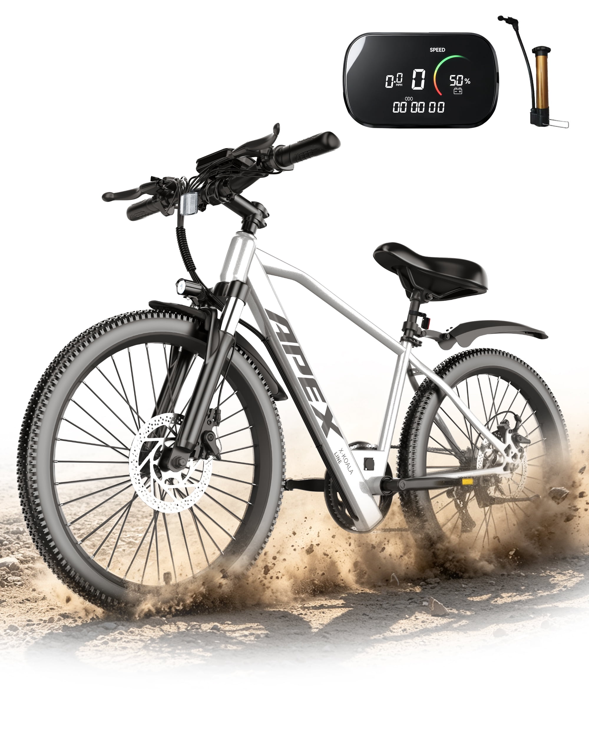 750W Electric Bike for Adults, 26" Step-Thru E-Bike, 48V 13Ah Battery, 7-Speed