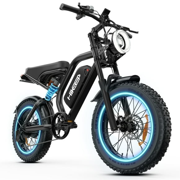 HiKeep 1500W Peak Electric Bike for Adults, 20"x4.0" Fat Tire E-Bike, 48V 15.6Ah Battery, 32MPH, Shimano 7-Speed, E-Mountain Bicycle UL2849