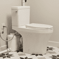 thumbnail image 1 of 750W Macerating Toilet System, Two-Piece Elongated Upflush Toilet with Powerful Pump, Quiet Operation for Basement and P-Trap Compatible, 1 of 16