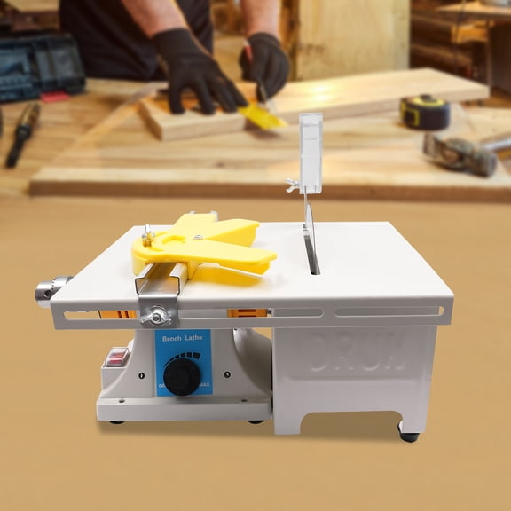 750W Mini Table Saw, Complete Accessory Pack For Wood Cutting, Polishing And Craft Making, 110V, 50HZ