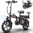 thumbnail image 1 of 750W Peak Electric Bike for Adults, 16" Electric Commuter Bike, 48V 15Ah Removable Battery Folding Ebike, One-Piece Tire City E-Bicycle, Max.20mph & 45 Miles UL2849 Black, 1 of 11