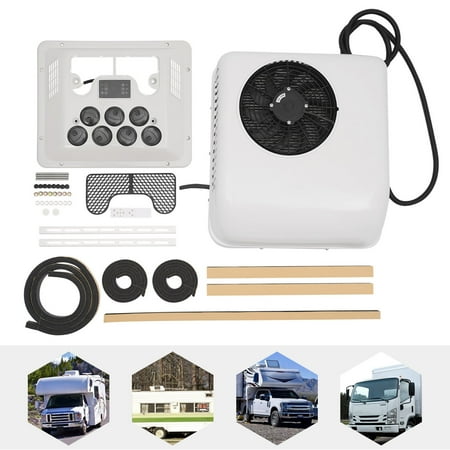 750W RV Air Conditioner Electric Rooftop A/C Unit For Caravan Trailer Heat &Cool