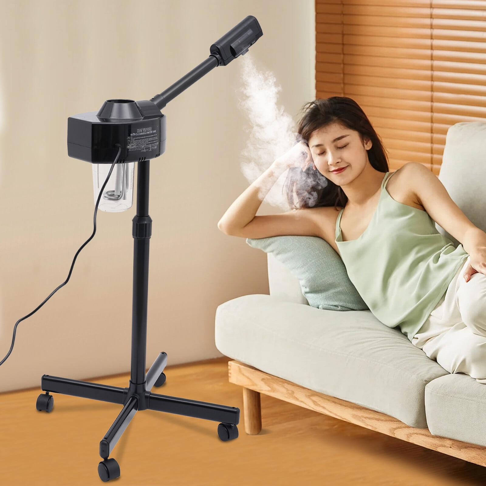 750W Vapor Beauty Salon Spa Skin Care Instrument Ozone Facial Steamer Sprayer US Used In Barber Stores, Hospitals, Beauty Salons