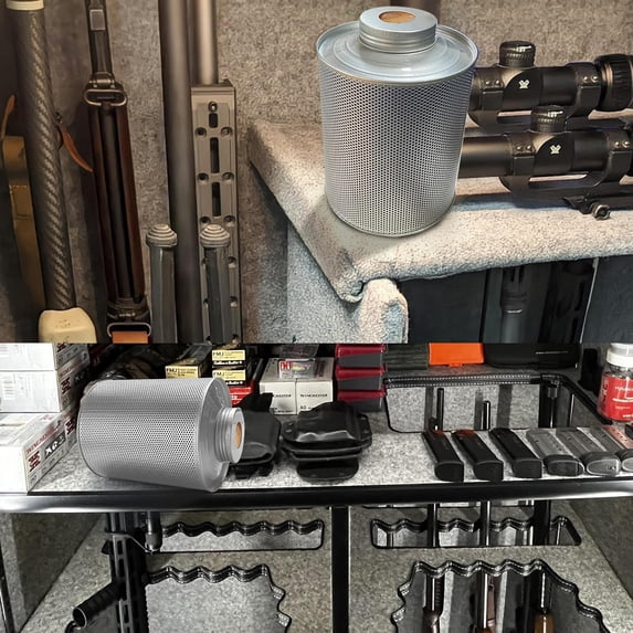 750g Reusable Silica Gel Dehumidifier Canister with Color Change Indicator - 3 Pack for Gun Safes, Toolboxes & Storage