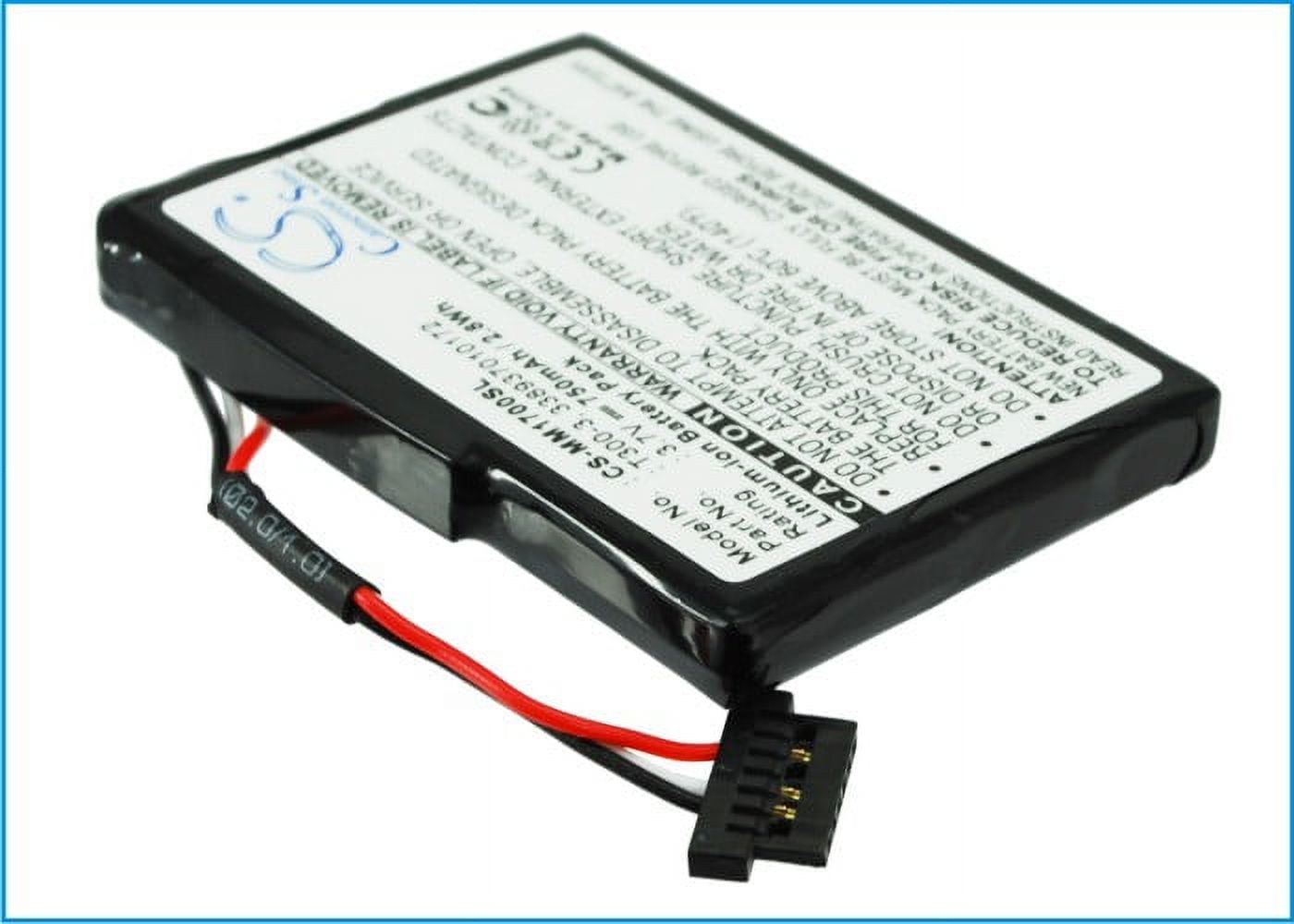 vhbw batteria sostituisce Magellan 338937010172, T300-3 per navigatore GPS ( 750mAh, 3,7V, Li-Ion