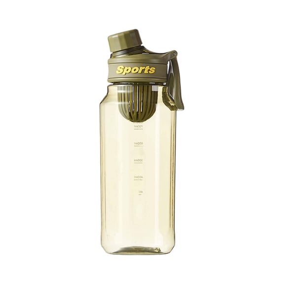 750ml 1000ml Large Capacity Outdoor Sports Water Bottle with Leakproof Flip Top Lid and Measurement Scale for Gym Fitness Hiking School