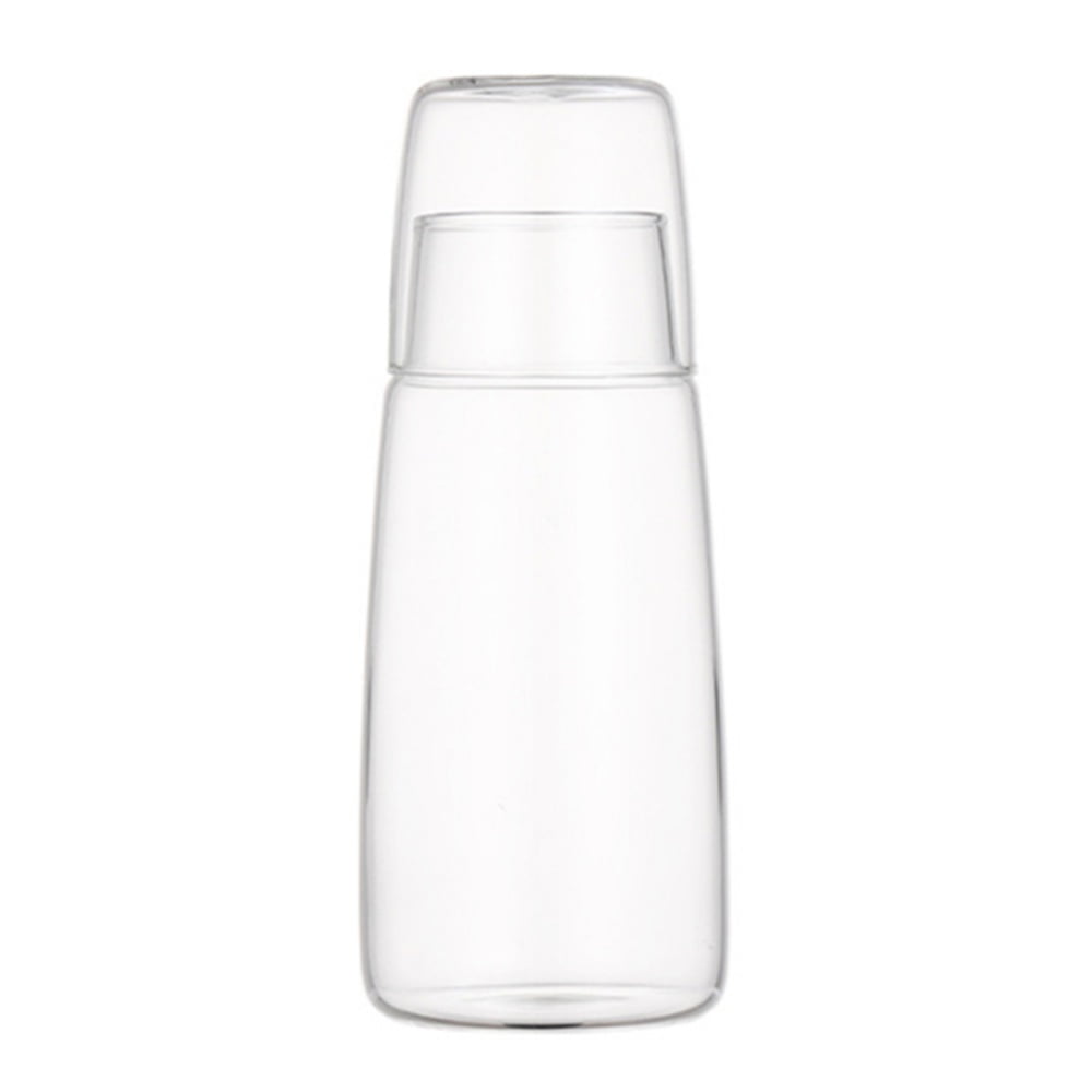 750ml Clear Bedside Water Carafe Set with Tumbler Glass for Bedroom