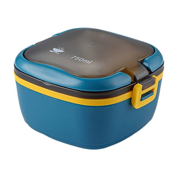 750ml Plastic Microwave Bento Box, Sealed Fruit and Picnic Container, Large Capacity Meal Box for Youngsters and Adults
