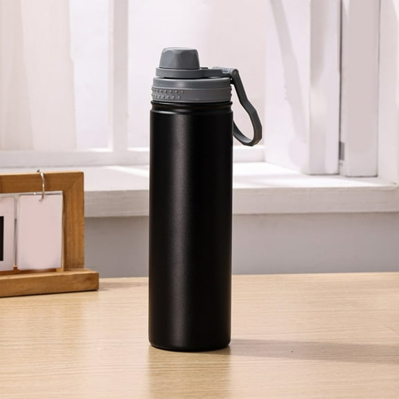 750ml Stainless Steel Coated Insulated Mug with Straw, Vacuum Insulated, Vacuum Insulated Coffee Cup, Leak-Proof Hot and Cold Drink Mug, Portable Coffee Drinking Mug with Straw, Travel Essentials