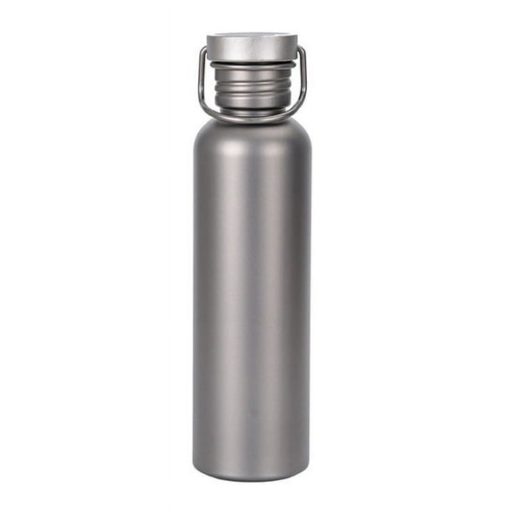 750ml Titanium Water Bottle Outdoor Camping Supplies Tourism Sports Cycling Hiking Camping Water Bottle with Cup Sleeve