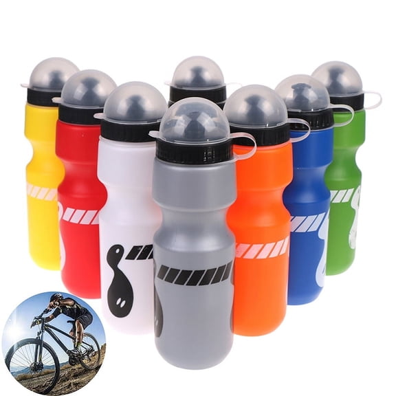750ml outdoor hiking bike bicycle cycling drink jug water bottle w/ dust cover