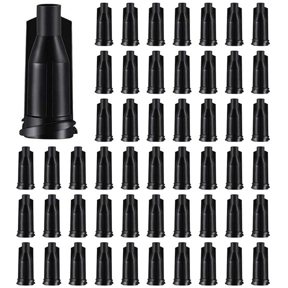 750pcs Tip Caps for Luer Lock, Black Dispensing Needle Tip Cap Caps Plug for Sliding Tip,750x Tip Caps,Black