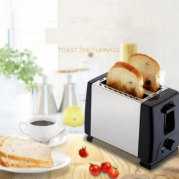 750w Electric 2-piece Household Toaster With Removable Bread Crumb Tray, 6-speed Toast Set For Baking Puff Waffles, Etc.