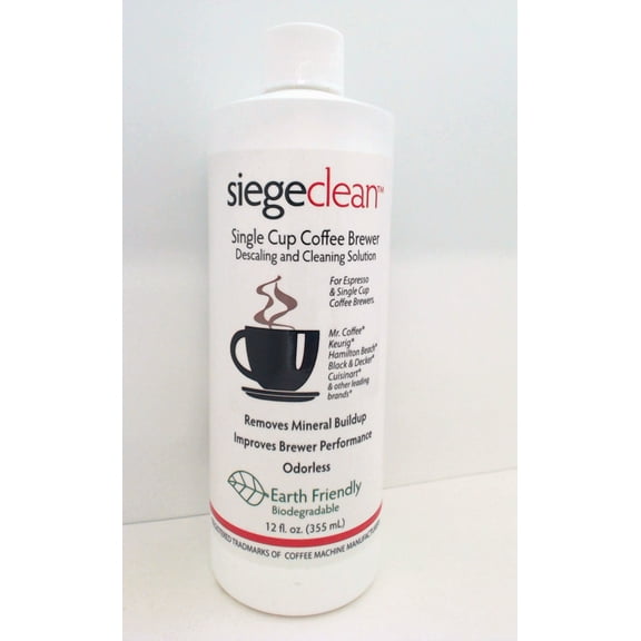 751, Siege Single Cup Coffee Brewer Descaling & Cleaning Solution, 12 oz