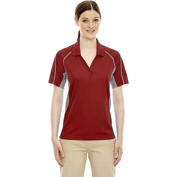75110 Extreme Ladies' Eperformance Parallel Snag Protection Polo Classic Red XS