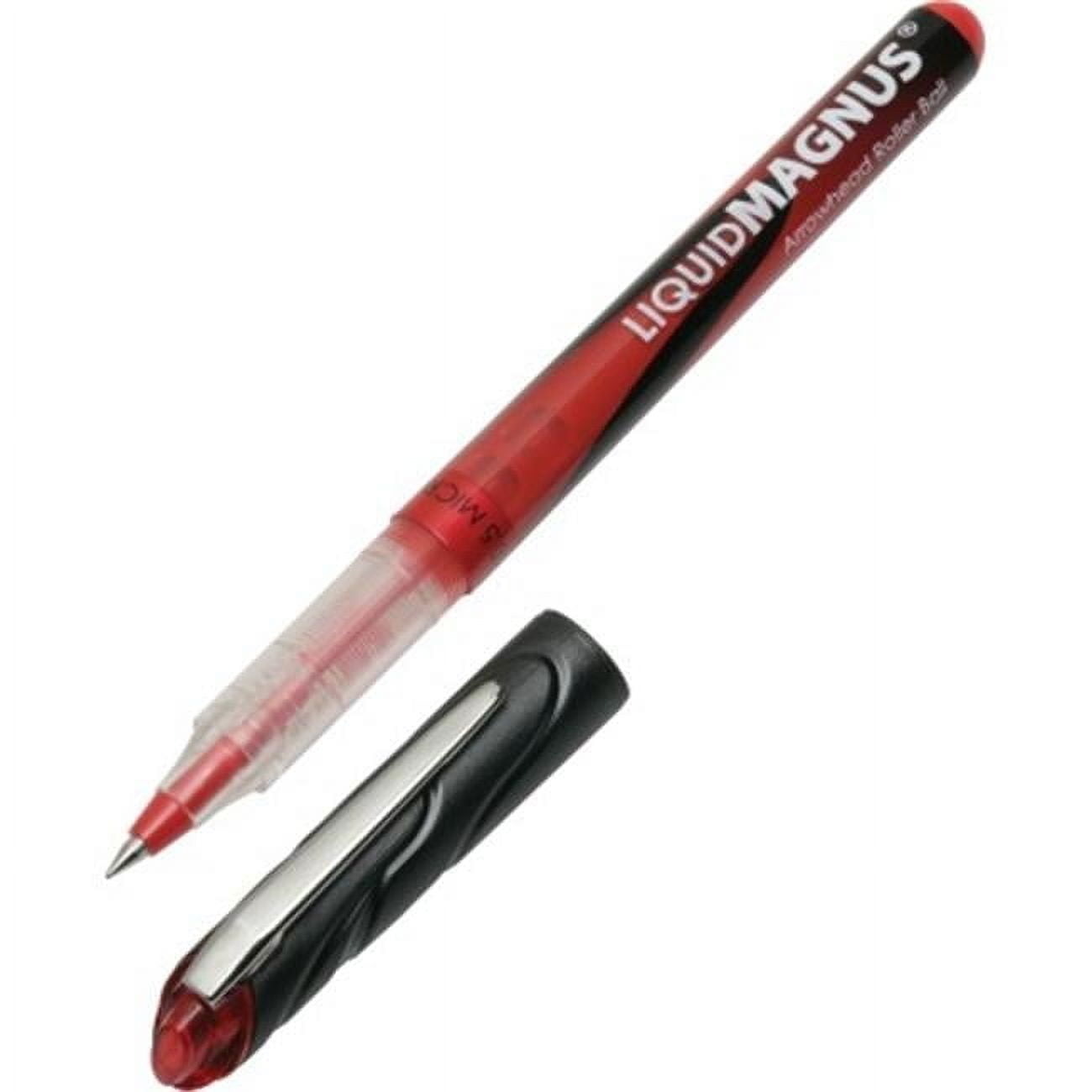 752001 Needle Liquid Magnus Roller Ball Stick Pen  Red Ink