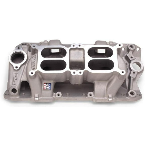 7525 Dual Quad Air Gap Intake Manifold for Small Block Chevy