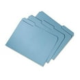 thumbnail image 1 of 753001 1 by 3 Cut Letter Double Ply Recycled File Folders, Blue, 1 of 1