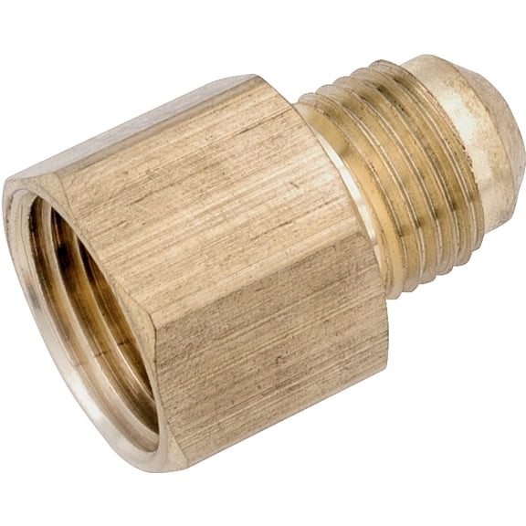 1/2" Flare x 3/8" Female Pipe Thread Brass Flare Connector Lead Free C, Pack of 5