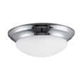 thumbnail image 1 of 75436-05-Generation Lighting-Sea Gull Lighting-Nash-3 Light Flush Mount in Contemporary Style-16.75 Inch wide by 5.5 Inch high-Chrome, 1 of 2