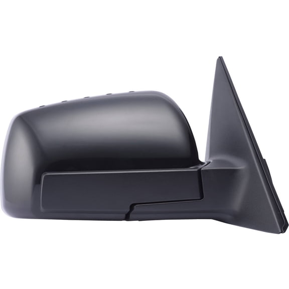75511K - Fit System Passenger Side Mirror for 10-11 Kia Soul, black PTM, foldaway, Power