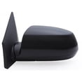 thumbnail image 1 of 75528K - Fit System Driver Side Mirror for 06-09 Kia Rio 5 Wagon/ Rio Sedan, black, PTM cover, chrome lens, foldaway, Heated Power, 1 of 1