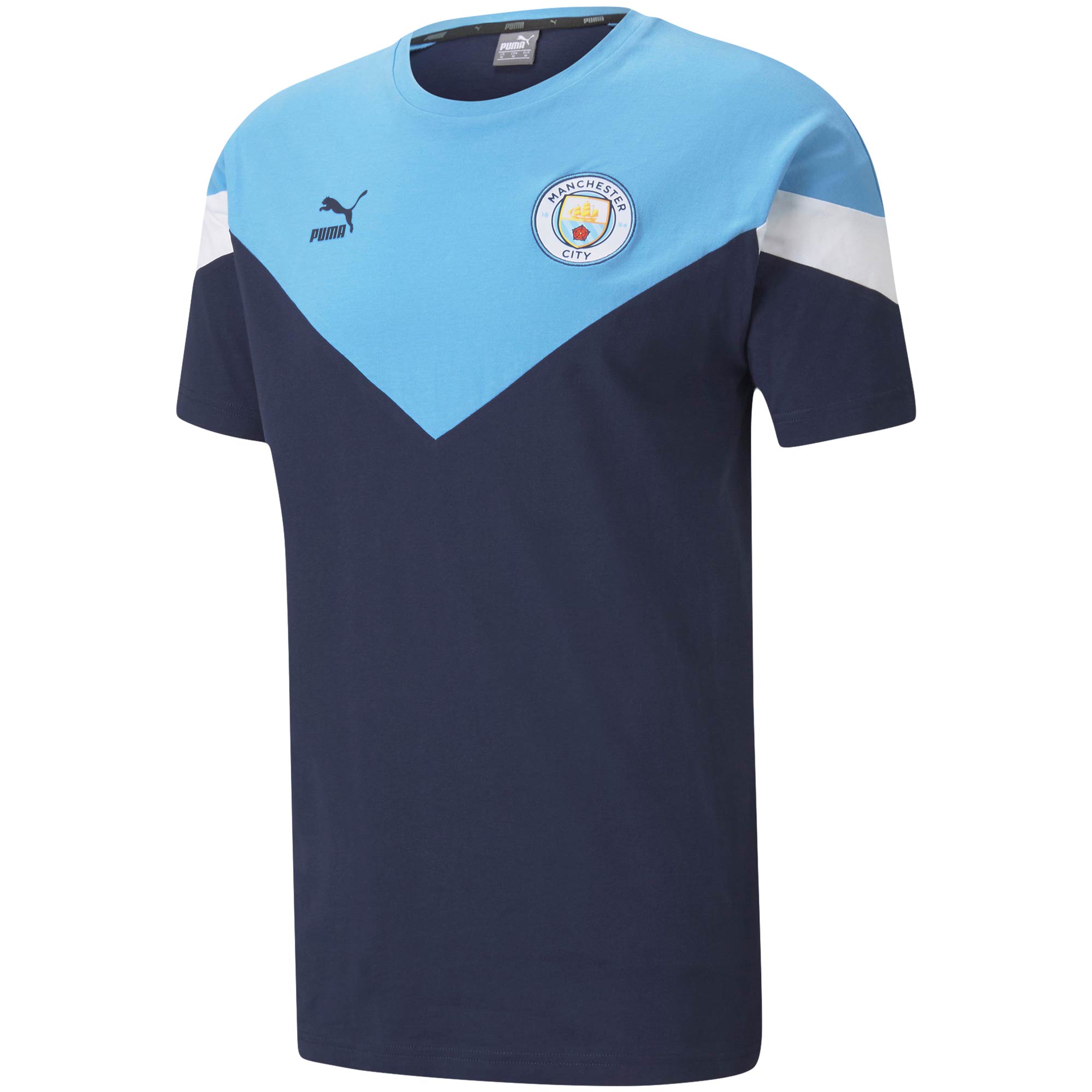 756665-25] Mens Puma MCFC Iconic MCS Tee Walmart Business Supplies