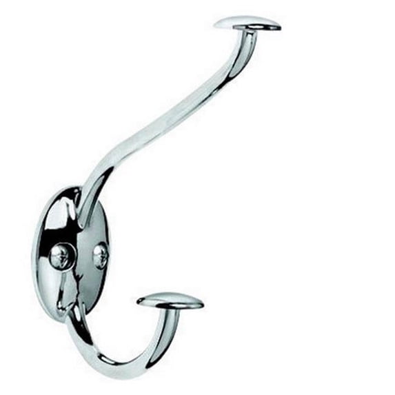 75670 Chrome Stratford Hat & Coat Wall Mount Hook