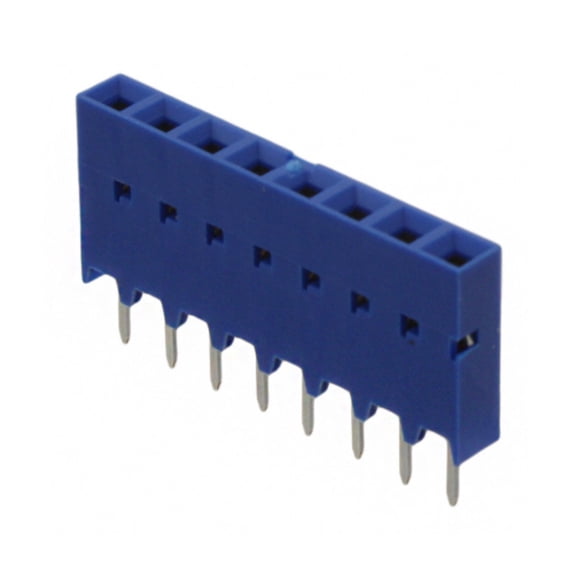 75915-308LF Connector 8 Position Receptacle Connector 0.100 (2.54mm) Through Hole Gold