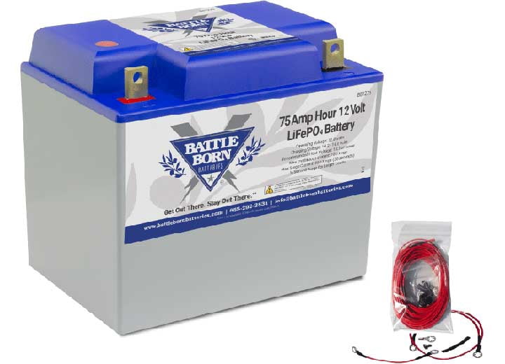 Battle Born BB1275 75Ah 12V LiFePO4 Deep Cycle Battery